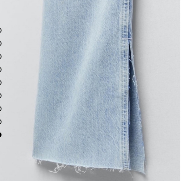 Zara flared ripped slim fit jeans Sz 8 - Picture 6 of 6